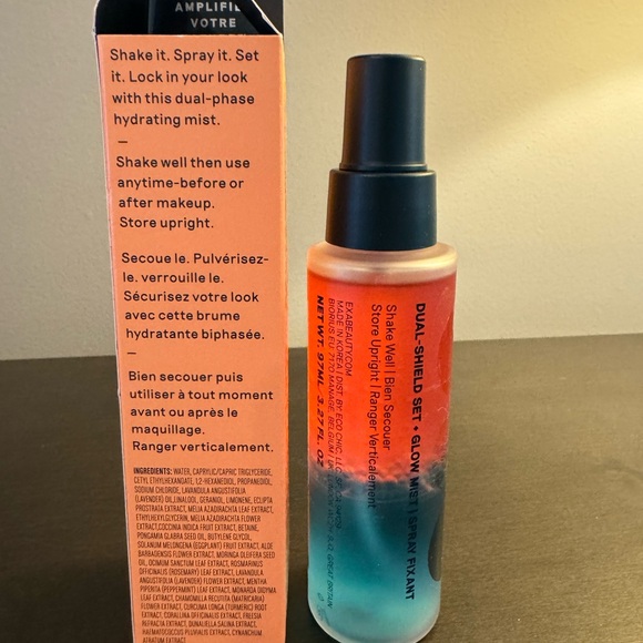 Exa Dual Shield Set + Glow Mist 97 ml 3.27 oz Full Size NEW - Picture 2 of 4